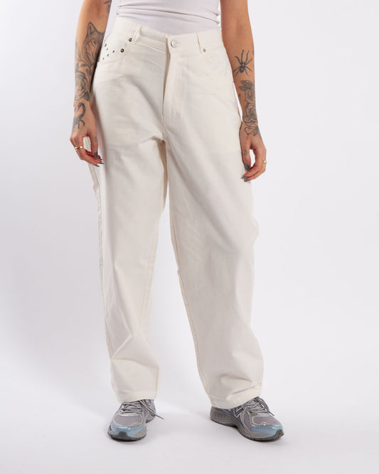 Pop Trading Company Drs Linen Pant Off White