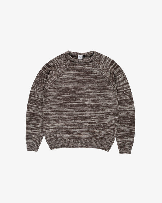 Pop Trading Company Knitted Melange Logo Crewneck Delicioso/Off White
