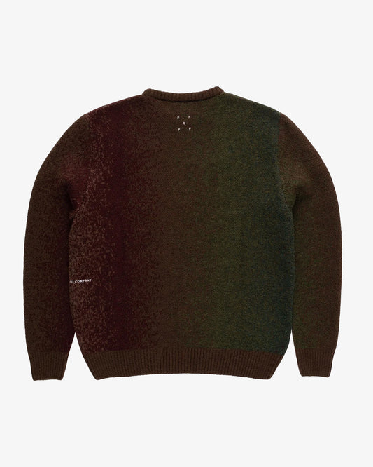 Brown Pop Trading Company knitted sweater, rear view