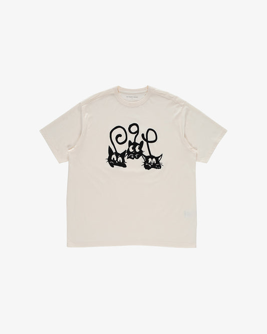 Pop Trading Company Tail T-Shirt Off White