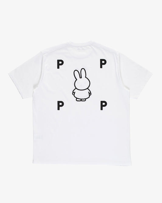 Pop Trading Company x Miffy FS BS Logo T-Shirt White
