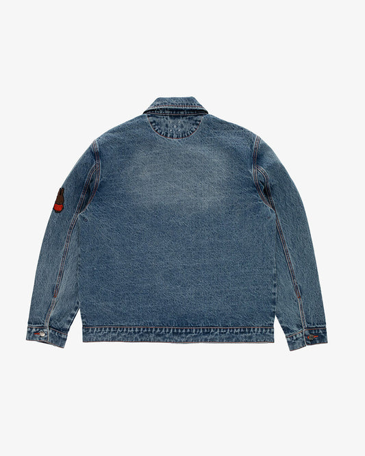 Pop Trading Company x Miffy Full Button Denim Jacket Stonewashed