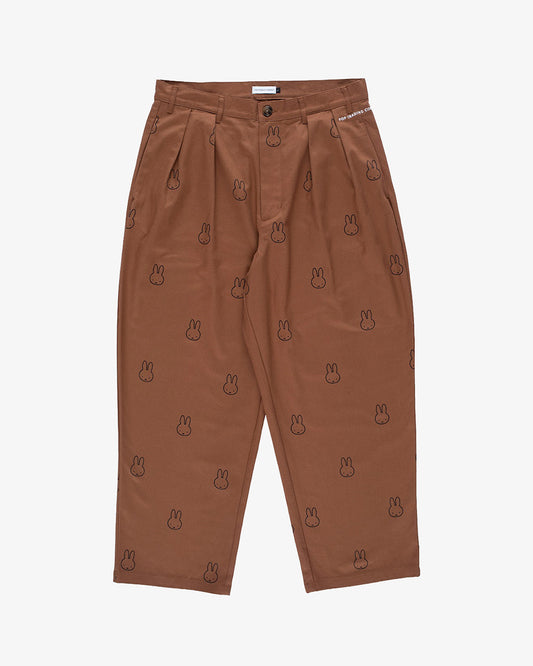 Pop Trading Company x Miffy Pattern Boat Pants Brown