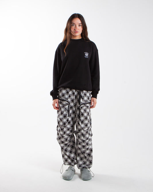 Potato Head Yin-Yang Crewneck Pullover Black