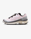Salomon XT-6 Cloudburst/Icy Pink/Tapioca, side view, pink shoe, women sneaker