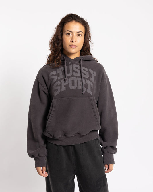 Stüssy Block Sport Gar. Dyed Hood Faded Black