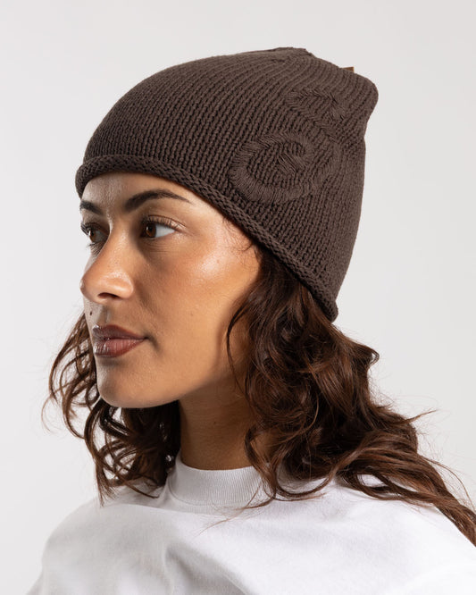 Stüssy S Knit Skullcap Brown