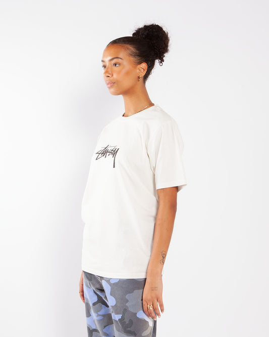 Stüssy Small Stock Pig. Dyed Tee Natural