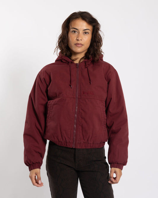 Stüssy Work Jacket Ripstop Burgundy