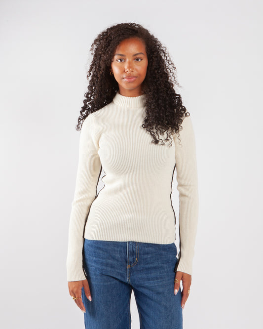 Wood Wood Evie Contrast Knit White