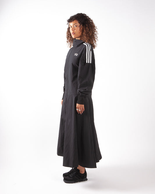 Y-3 Crinkle Nylon Track-Top Dress Black