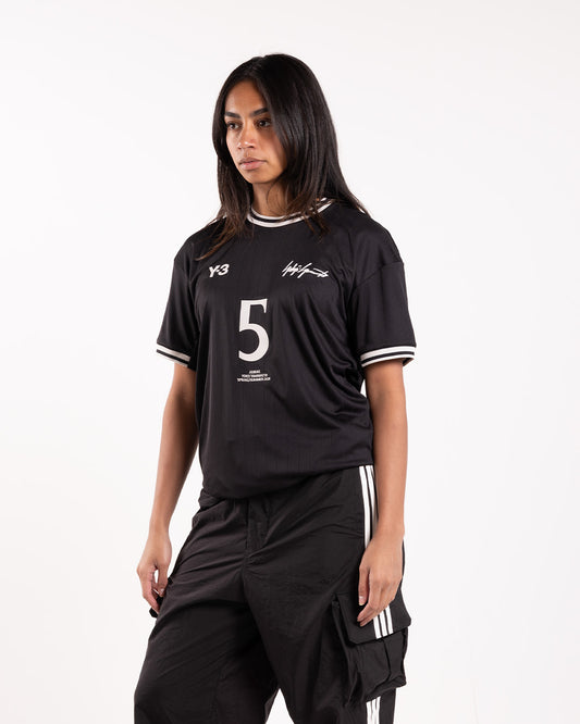 Y-3 Elite 5 Football Jersey Short Sleeve Black