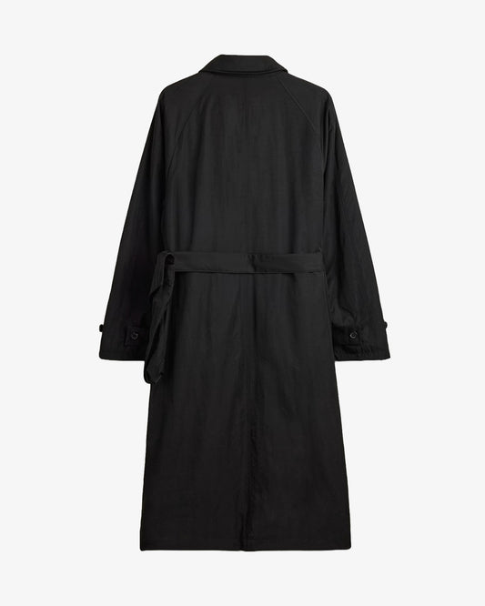 Y-3 Spun Nylon Trenchcoat Black