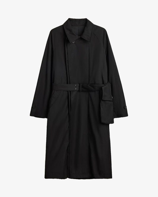 Y-3 Spun Nylon Trenchcoat Black