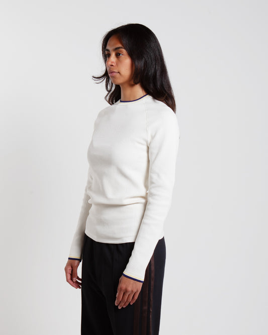 Y3 x Wales Bonner Knit Top Cream White