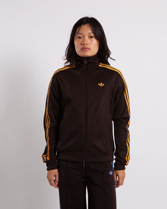 adidas Classic Beckenbauer Track Top Aurora Coffee/Yellow