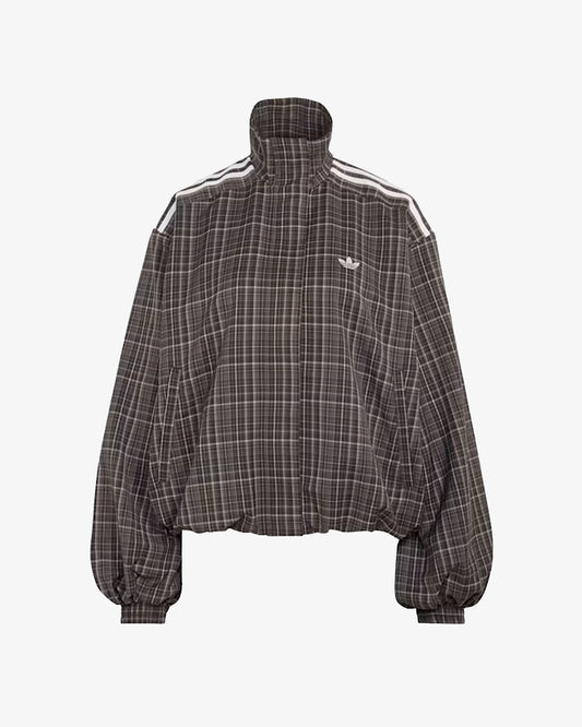 adidas Originals Check Track Top Brown