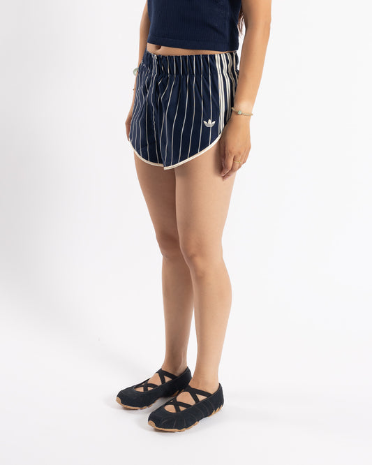 adidas Pinstripe Firebird Short Indigo, side view