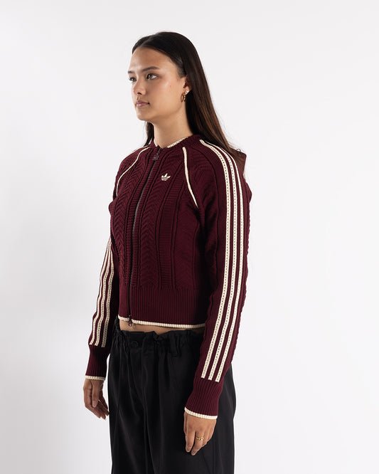 adidas SST Top Maroon/Vivid Red