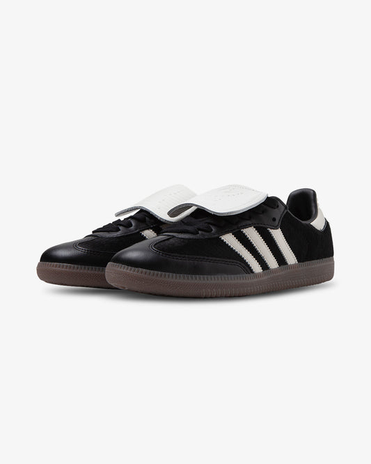 adidas Samba LT Core, Black/Cloud White,  pony hair, front view