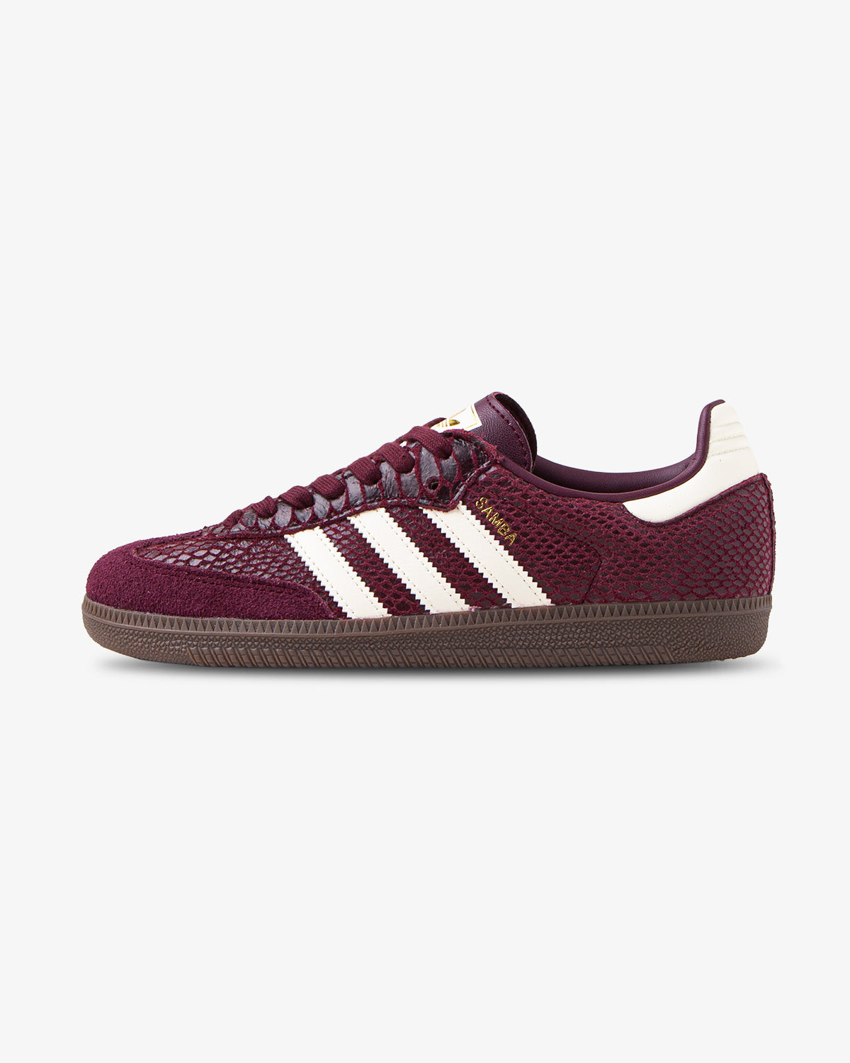 adidas Samba OG Maroon/Cream White Snakeskin