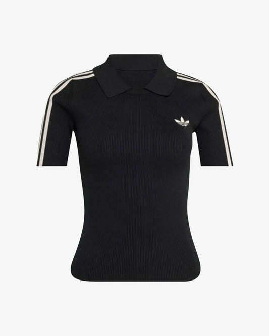 adidas Tech Rib Cali T-Shirt Black/White