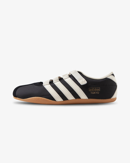 adidas sneaker, Tokyo Mary Jane, black shoe, women, side view