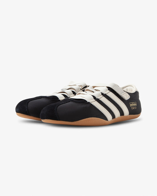 adidas sneaker, Tokyo Mary Jane, black shoe, women, front view