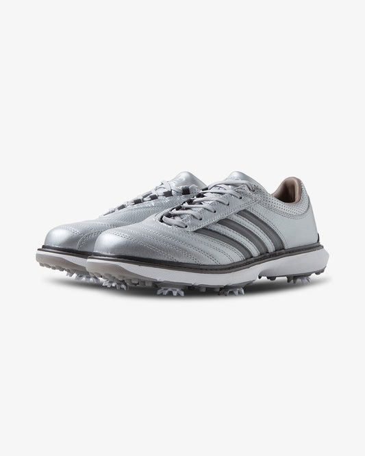 adidas x METALWOOD, MC70, Silver Metallic/Iron Metallic, silver shoe, golf sneaker, front view