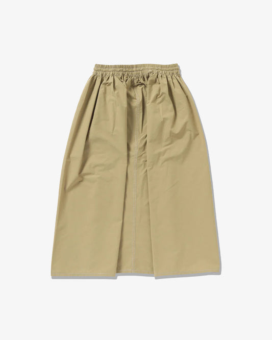 and wander CORDURA Cotton Rip Skirt Beige