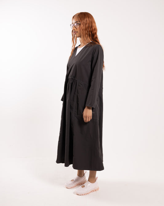 and wander Crinkled Nylon Cachecoeur Charcoal