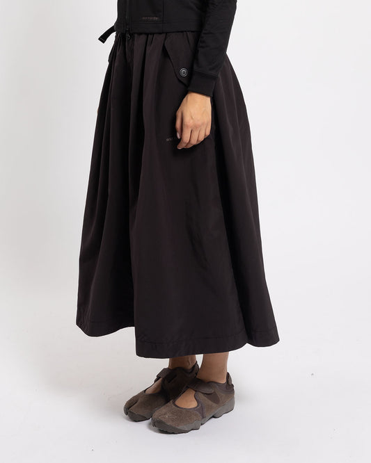and wander Oversized Cargo Skirt Black