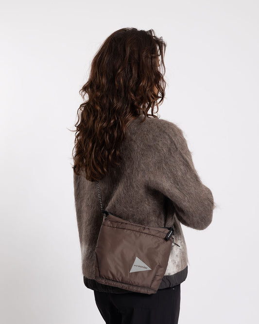 and wander Puffer Mini Ripstop Sacoche Brown