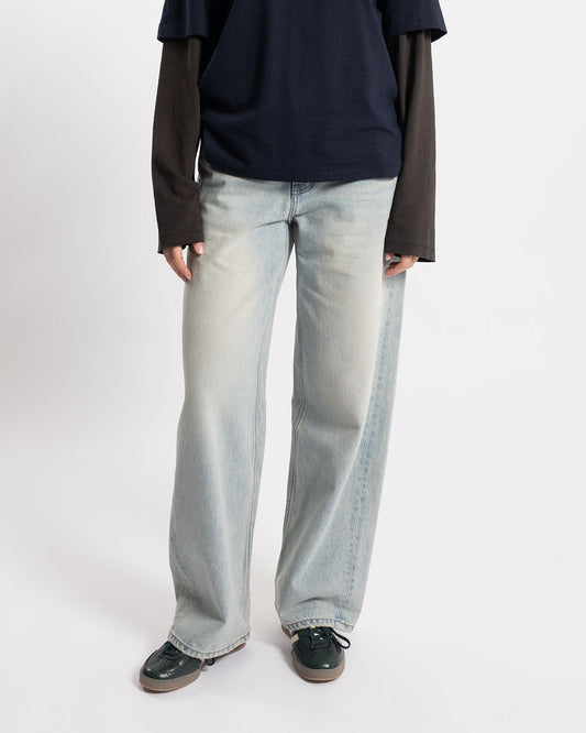 COOR Damage Vintage Jeans Washed Blue