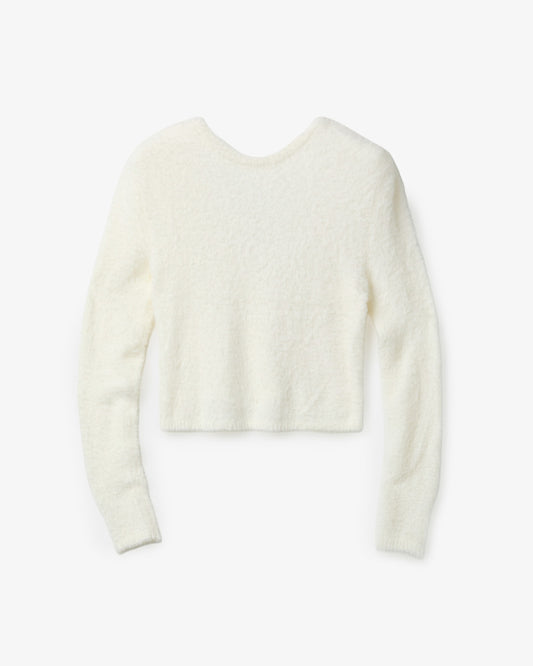 COOR Hairy Back Scoop Knit Ivory