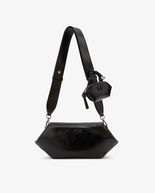 Ganni Bou Bag East/West Black
