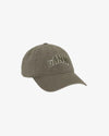 Ganni Green Canvas Cap