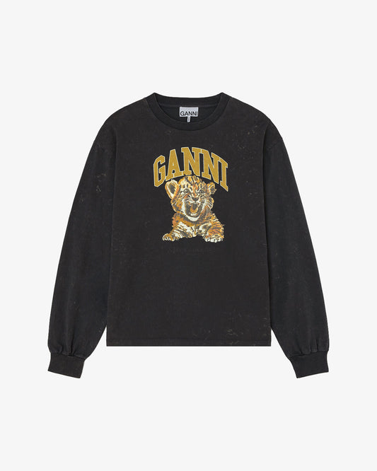 Ganni Future Jersey Longsleeve Tiger Phantom