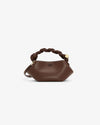 Ganni Small Bou Bag Tressé Bitter Chocolate