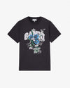 Ganni Relaxed T-Shirt Flower Print Phantom