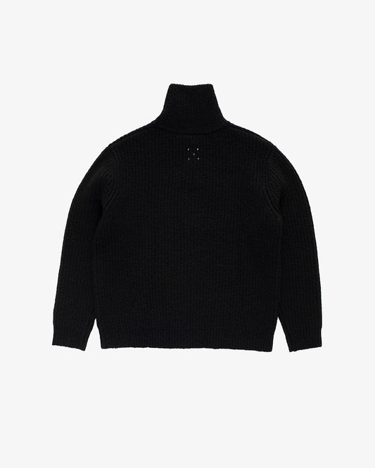 Pop Trading Company Knitted Full Zip Black
