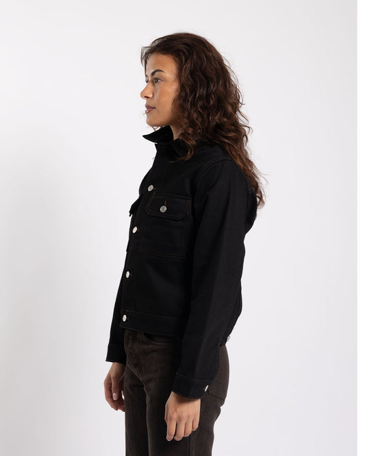 Stüssy Trucker Denim Raw Black