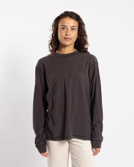 Stüssy Lazy LS Tee Vintage Black