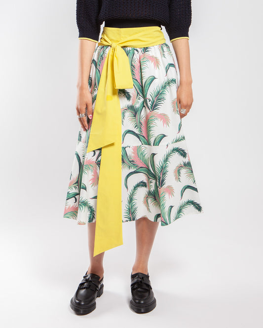 Maha -Kitsuné Palm Frond Wrap Midi Skirt